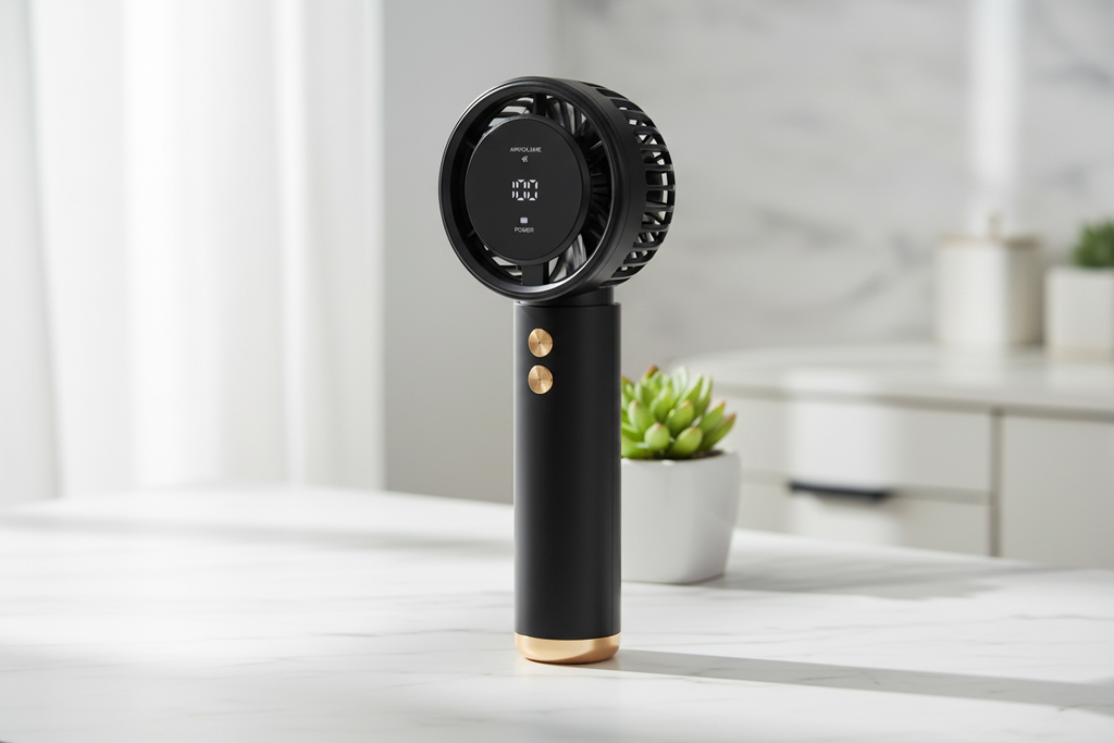 Portable Hand Fan – Lifestyle Product Shot